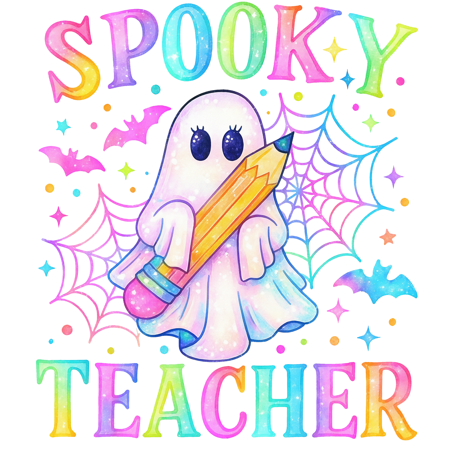 Spooky Teacher Halloween Transfer
