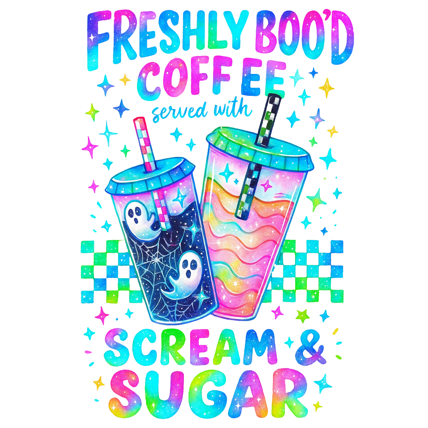 Freshly Boo'd Coffee Halloween Transfer