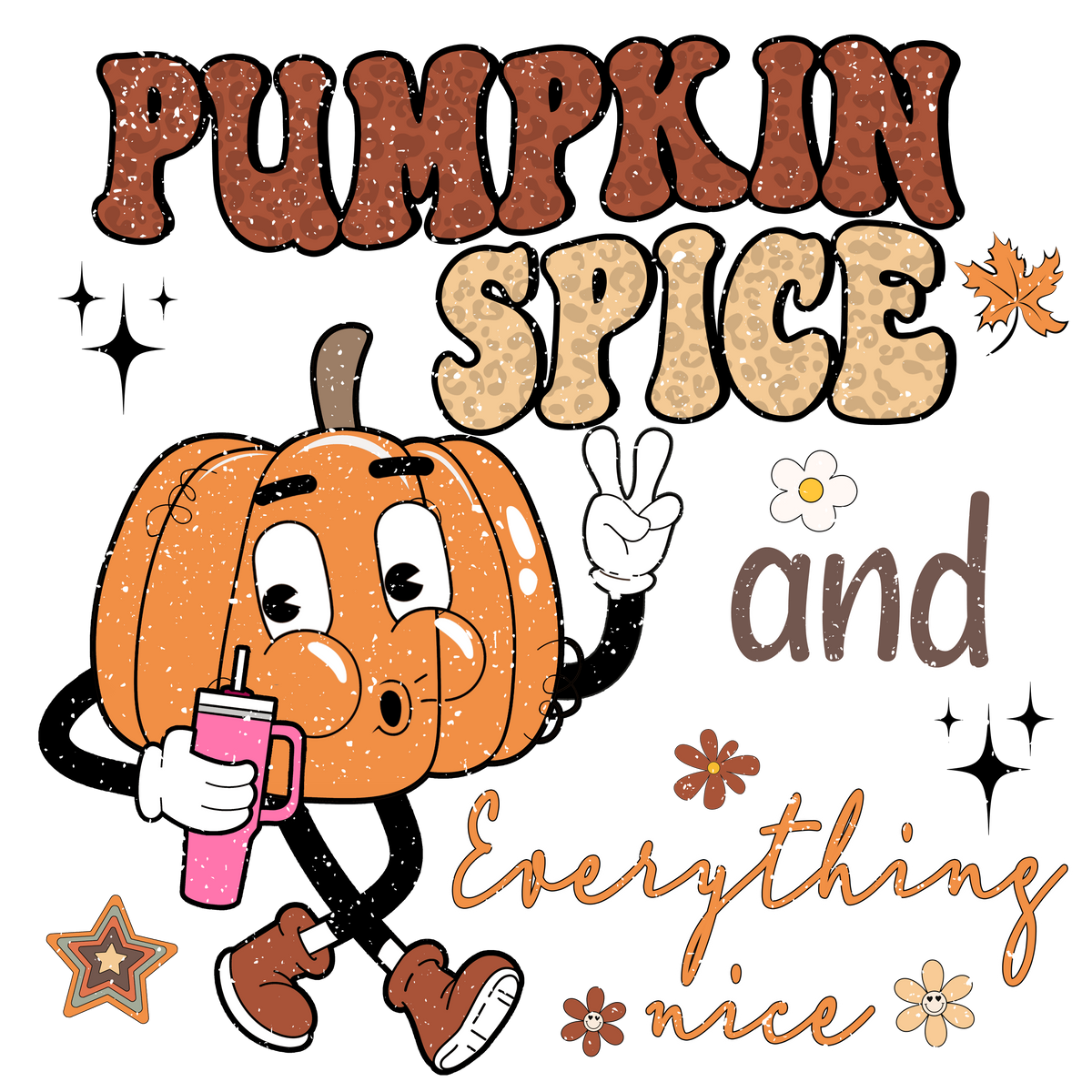Pumpkin Spice Distressed