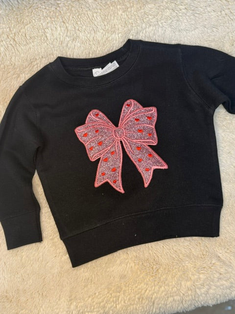 Pink Bow Valentines Patch