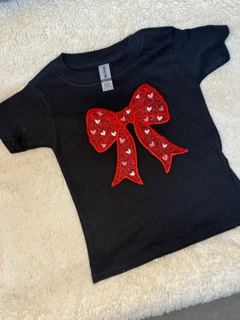 Red Bow Valentines Patch