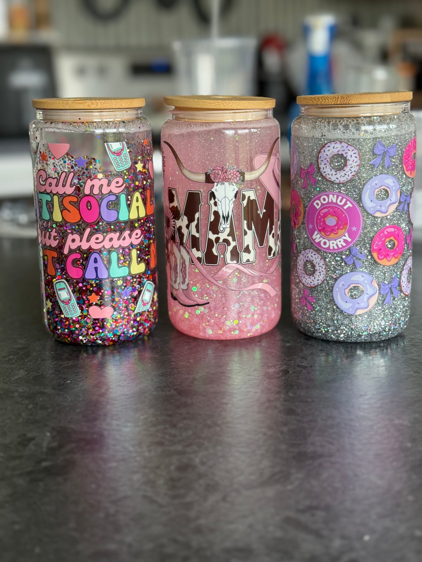 TikTok live Snowglobe 12oz tumbler