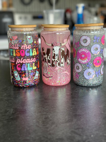 TikTok live Snowglobe 12oz tumbler