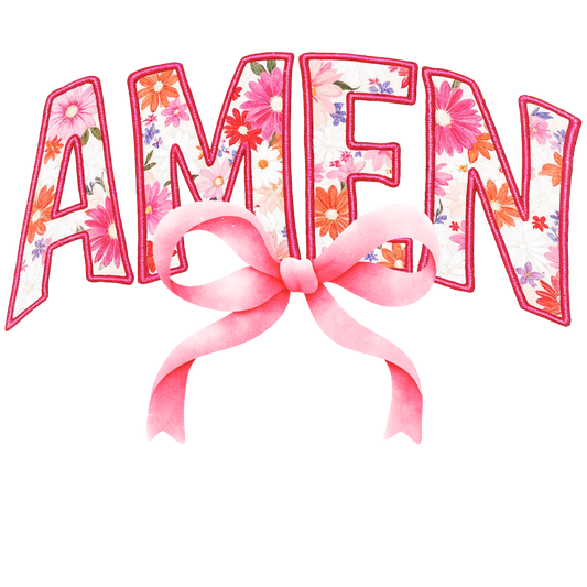Pink Amen Bow