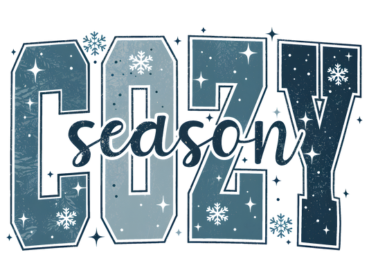 Cozy Season Snowflake DTF transfer