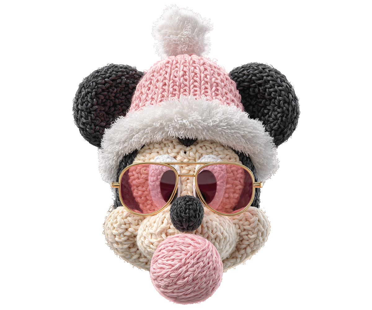 Pink Bubblegum Panda Christmas Transfer ready-to-press DTF transfer