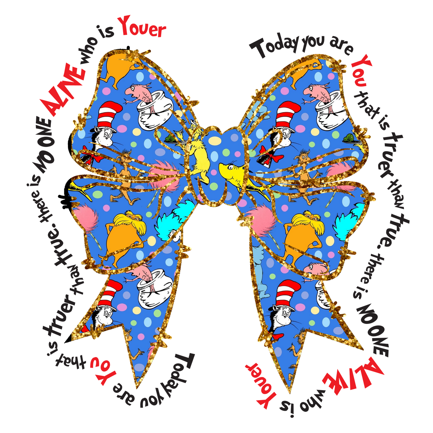Coquette Ribbon Bow Dr.Seuss 5