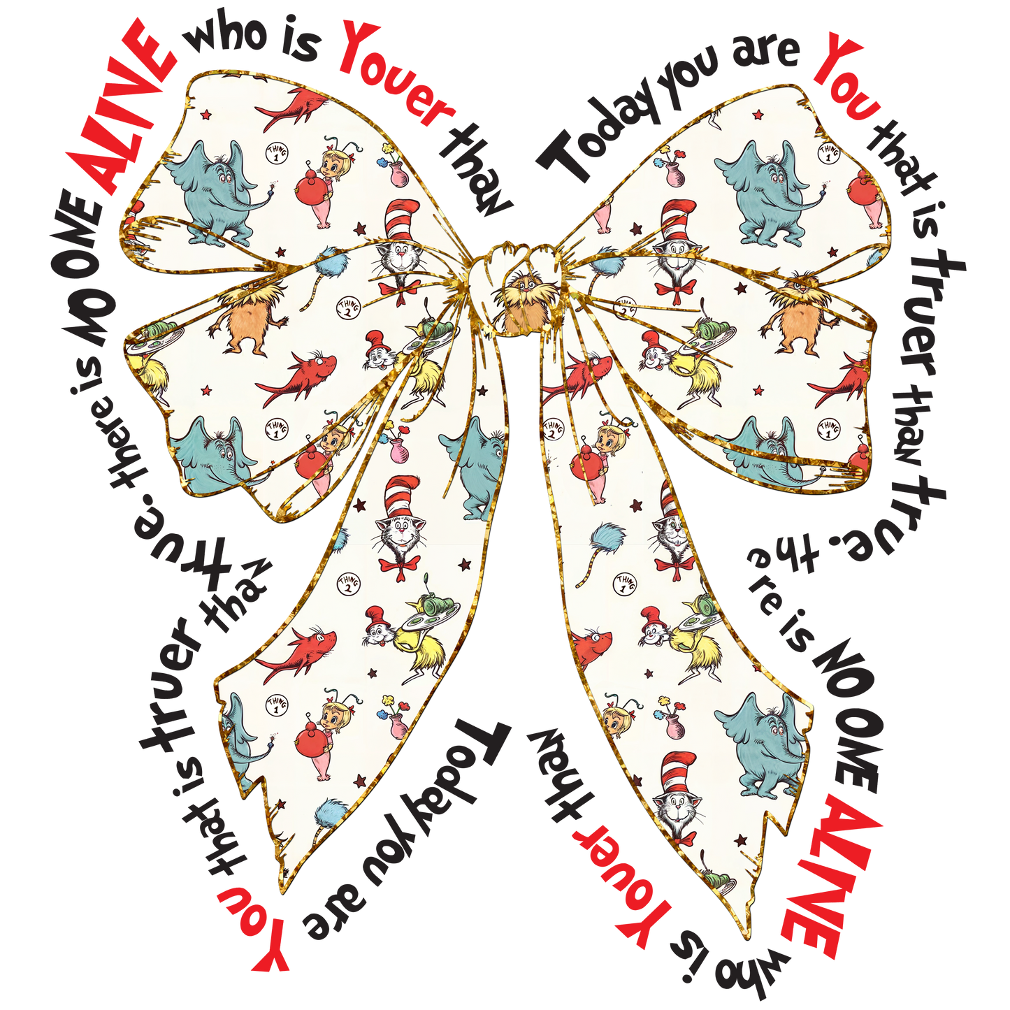 Coquette Ribbon Bow Dr.Seuss 7