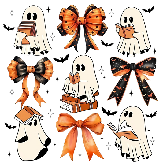 Spooky Ghost Bow Pattern Transfer