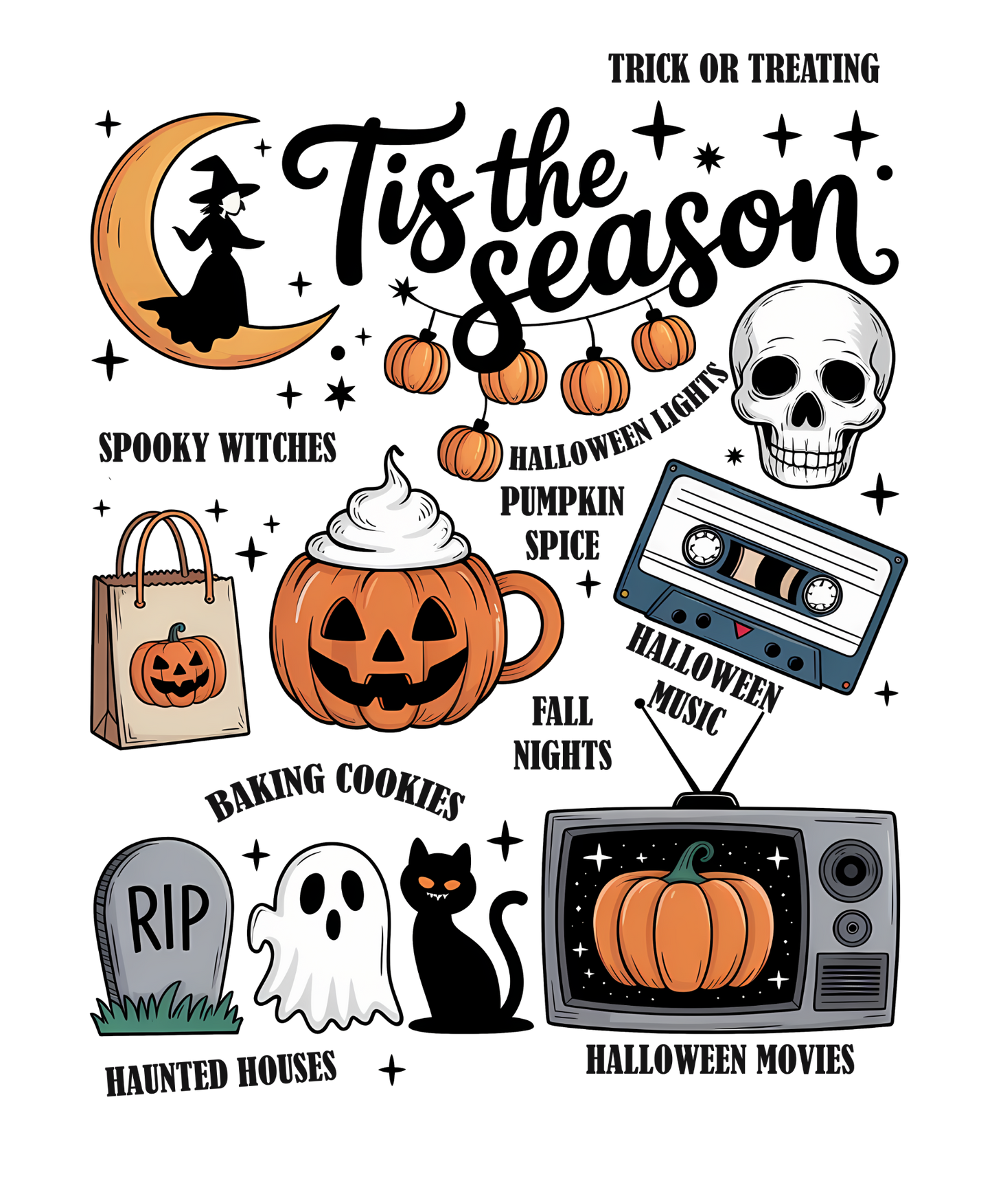'Tis the Season Halloween Collage Transfer