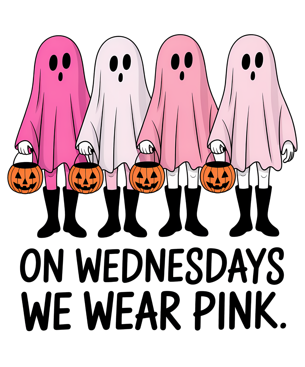 On Wednesdays We Wear Pink Ghost Transfer