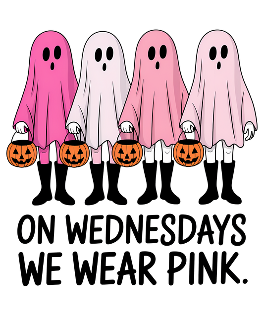 On Wednesdays We Wear Pink Ghost Transfer