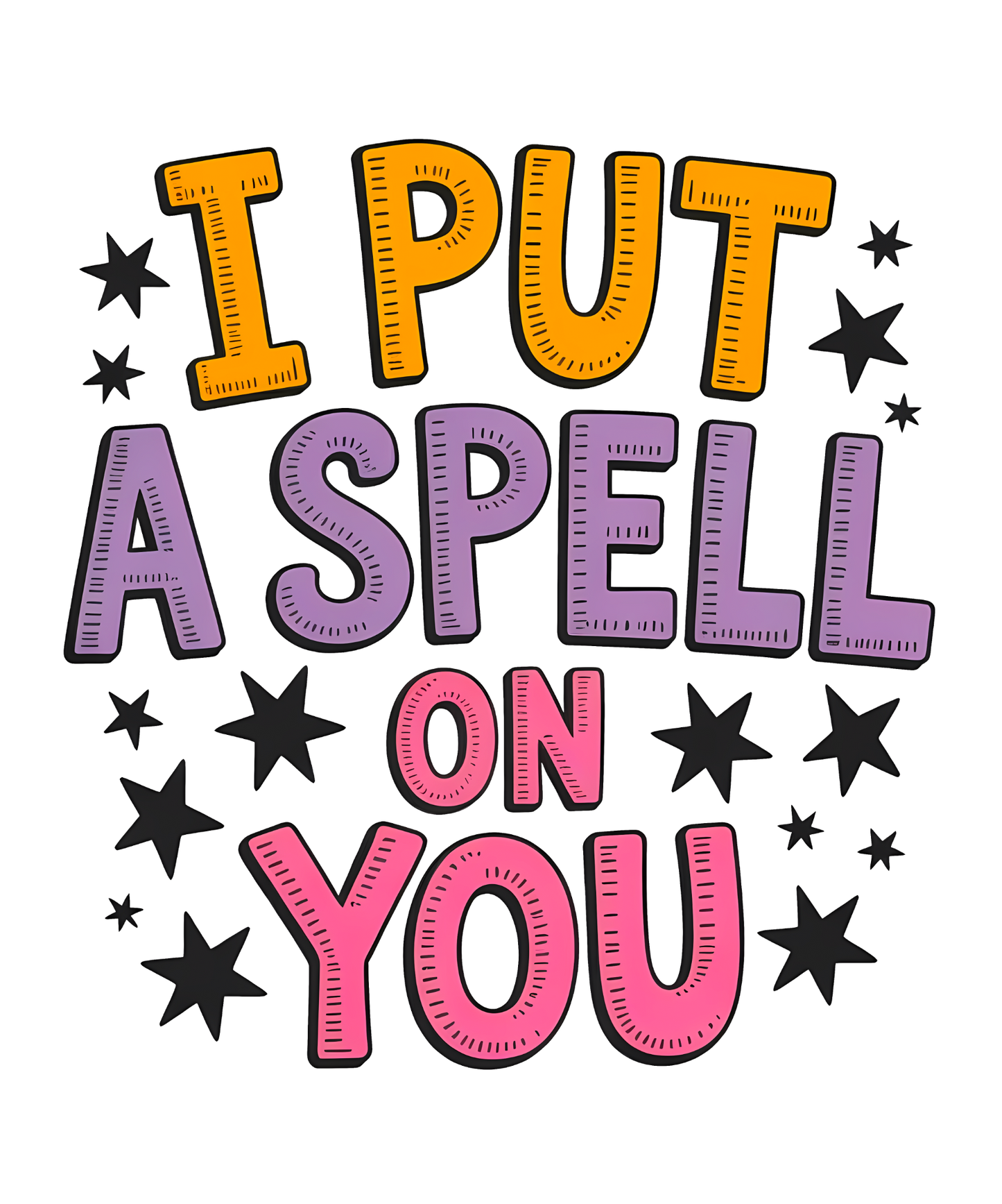 I Put a Spell on You Halloween Transfer