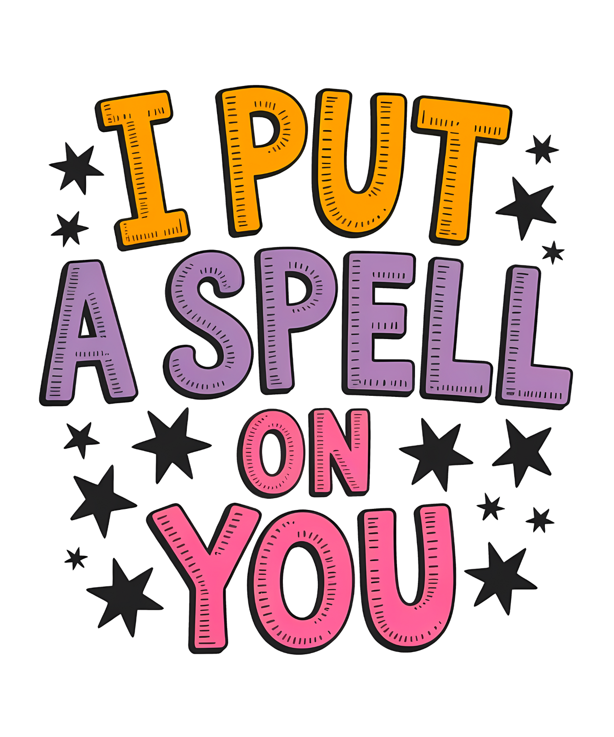 I Put a Spell on You Halloween Transfer