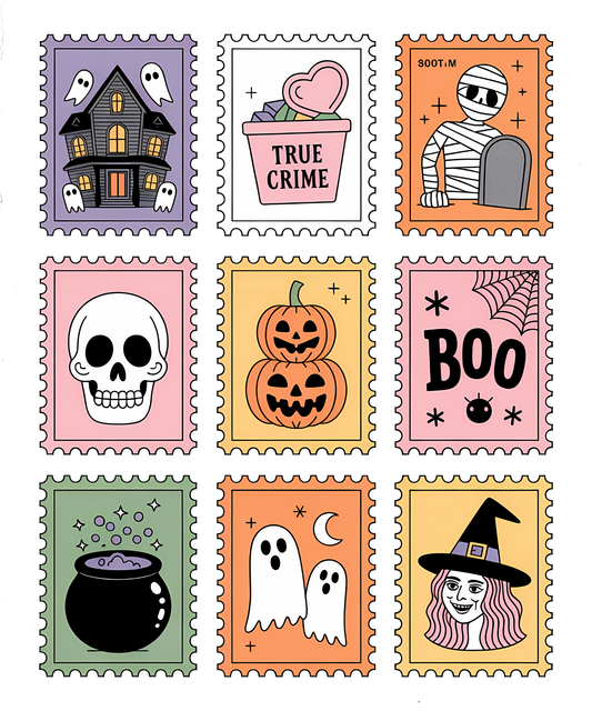 Spooky Halloween Stamp Collection Transfer
