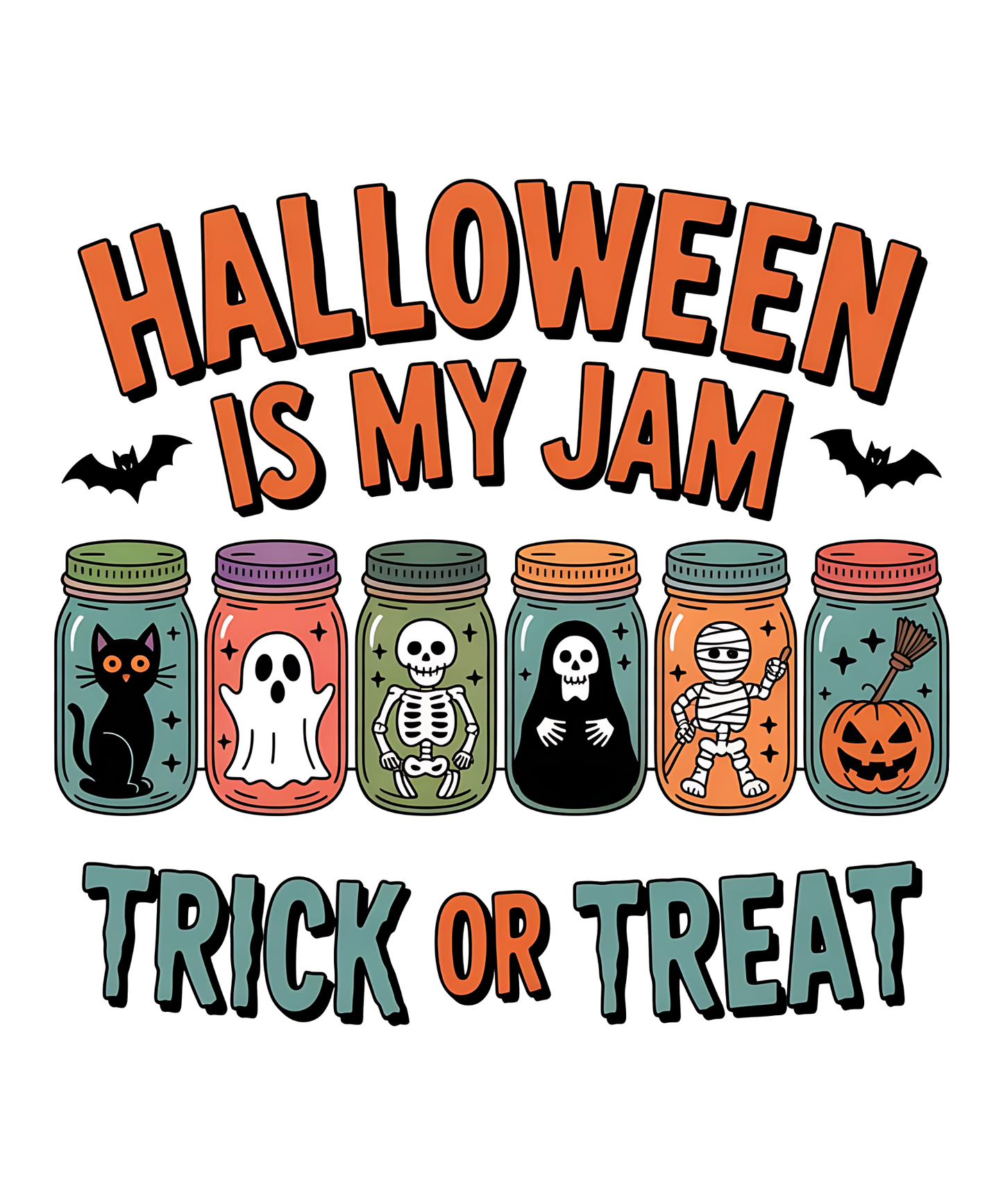 Halloween Is My Jam Trick or Treat Transfer