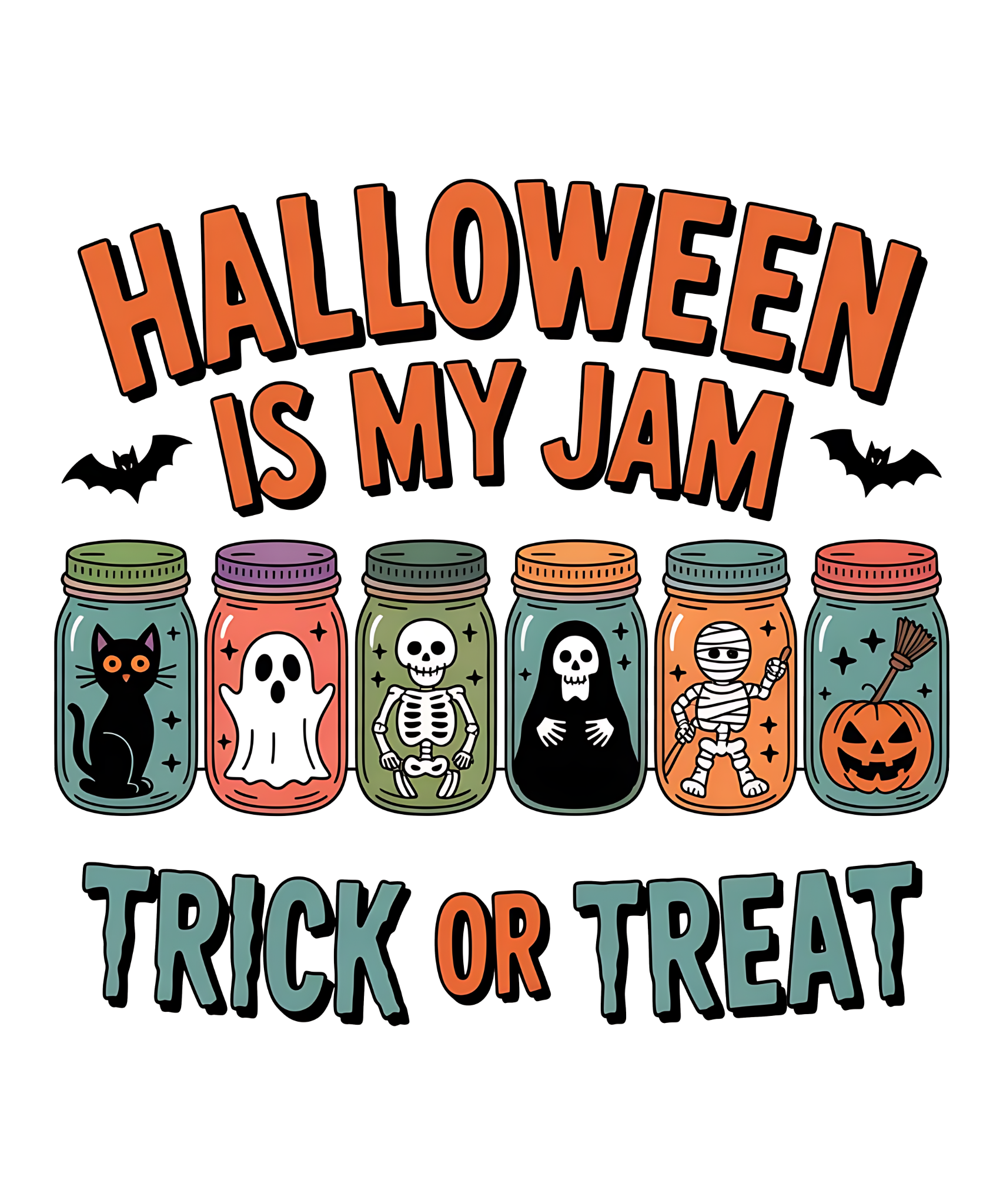 Halloween Is My Jam Trick or Treat Transfer