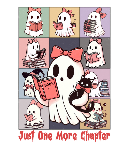 Just One More Chapter Halloween Transfer