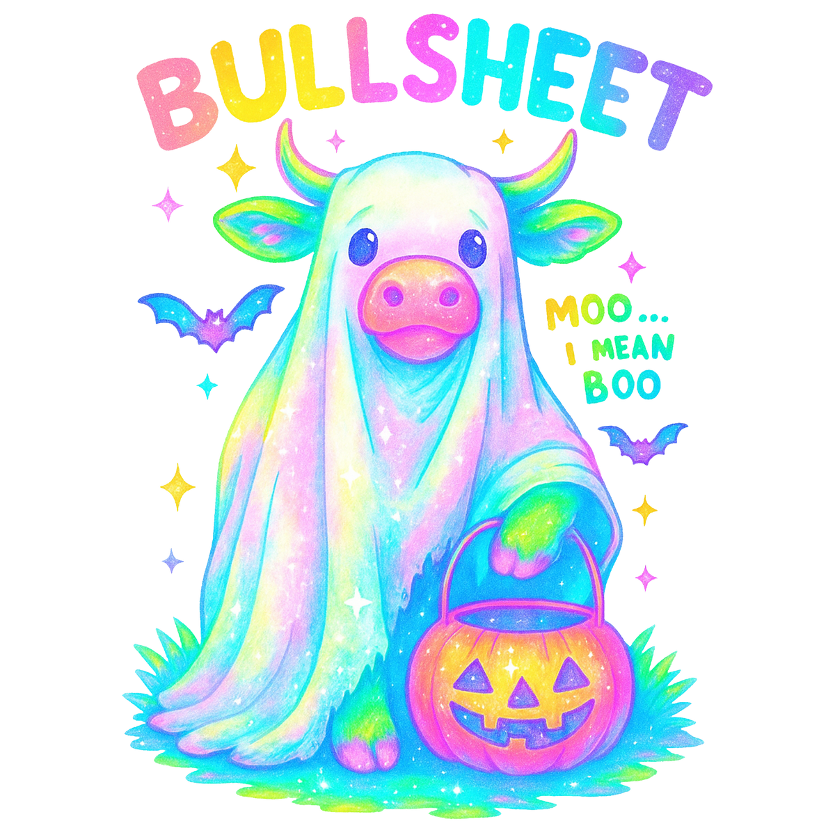 Bullsheet Moo I Mean Boo Cow Transfer