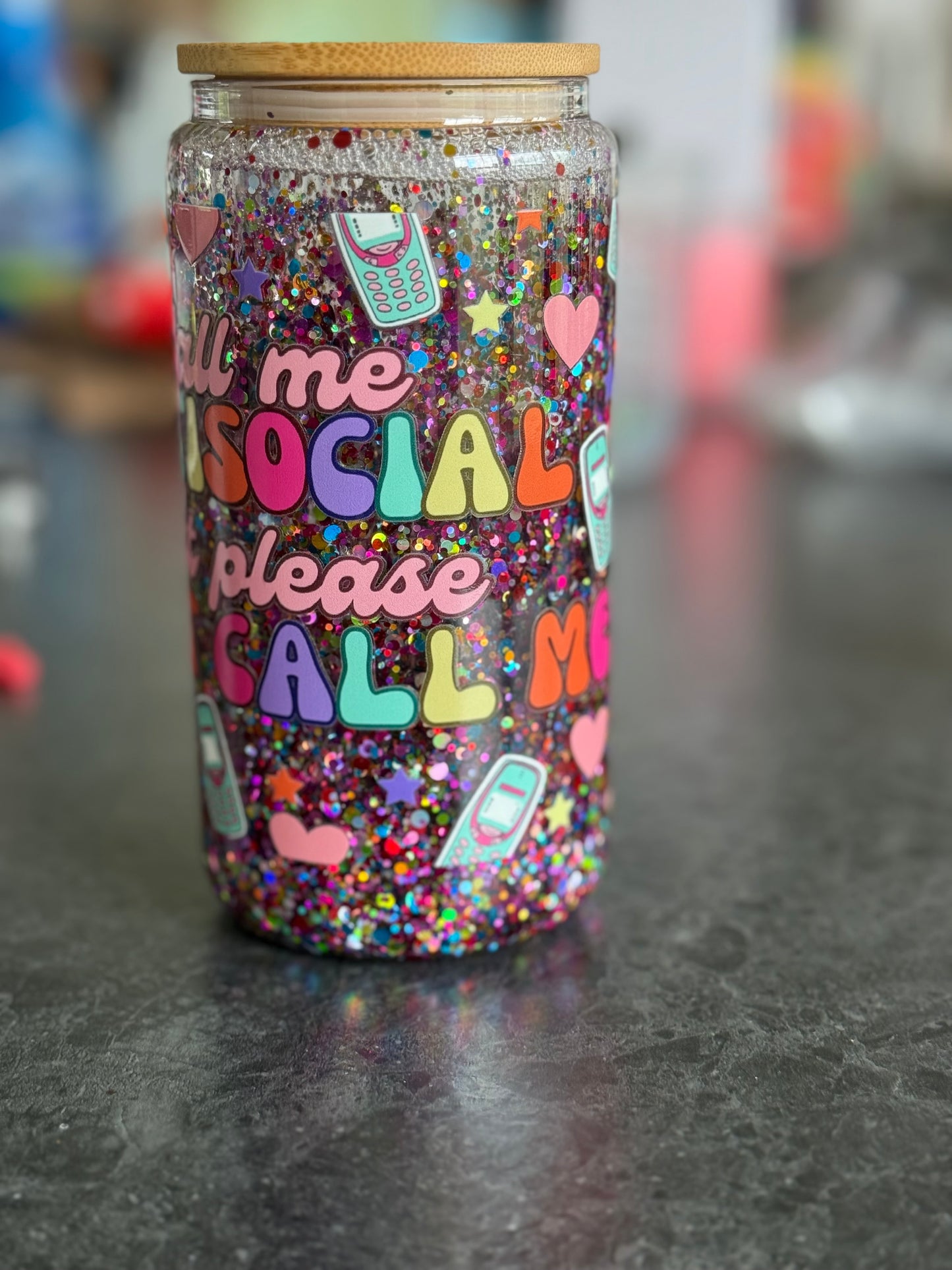 TikTok live Snowglobe 12oz tumbler