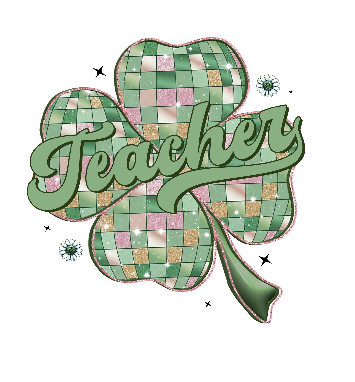 Disco Teacher Clover