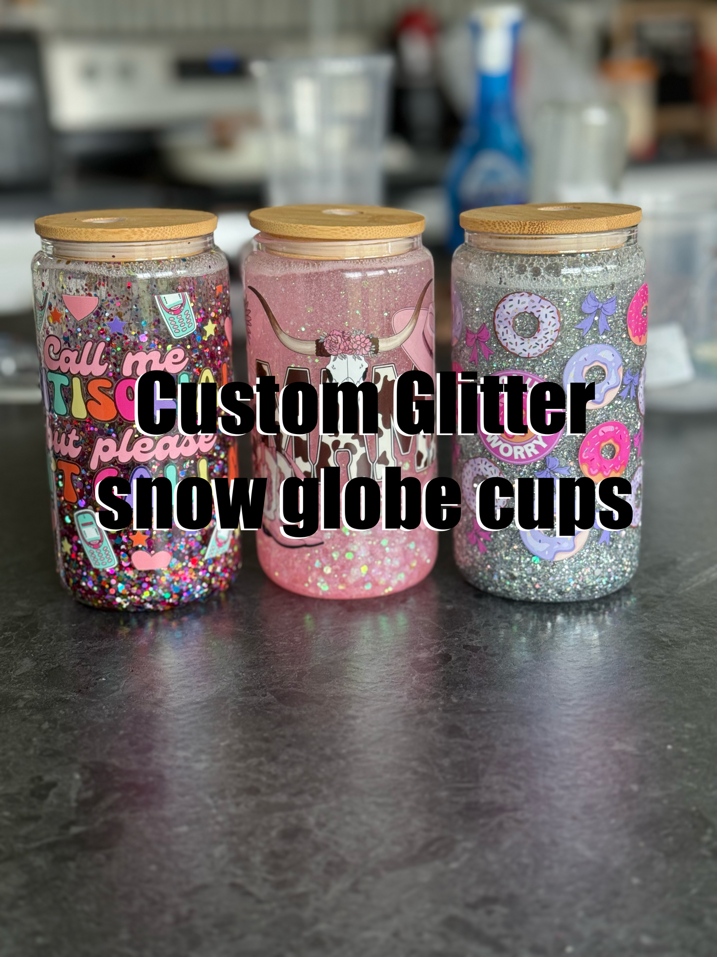 TikTok live Snowglobe 12oz tumbler