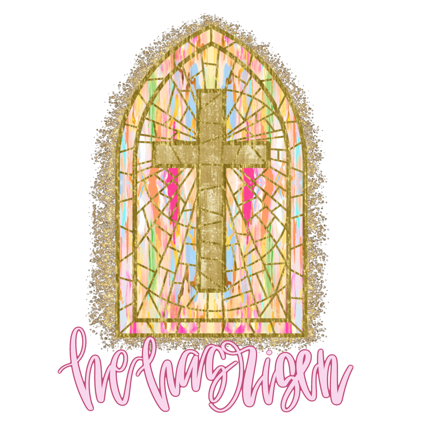 He Has Risen Window