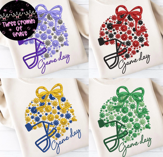 Game Day embroidery sweatshirt
