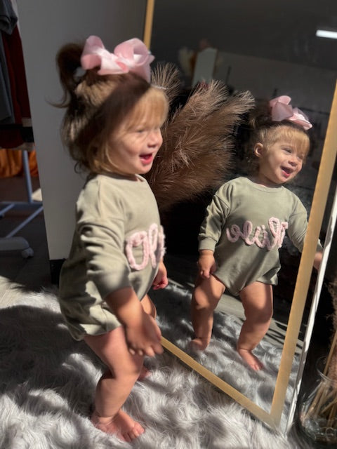 Baby Bubble with Fat Yarn Embroidery