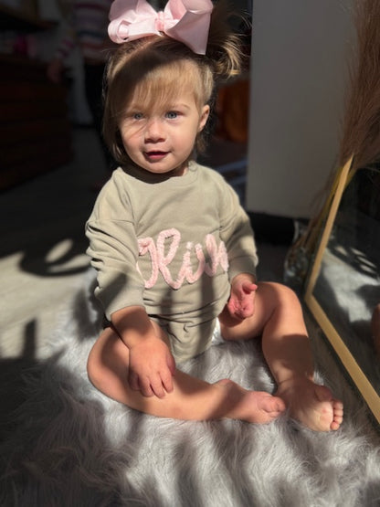 Baby Bubble with Fat Yarn Embroidery