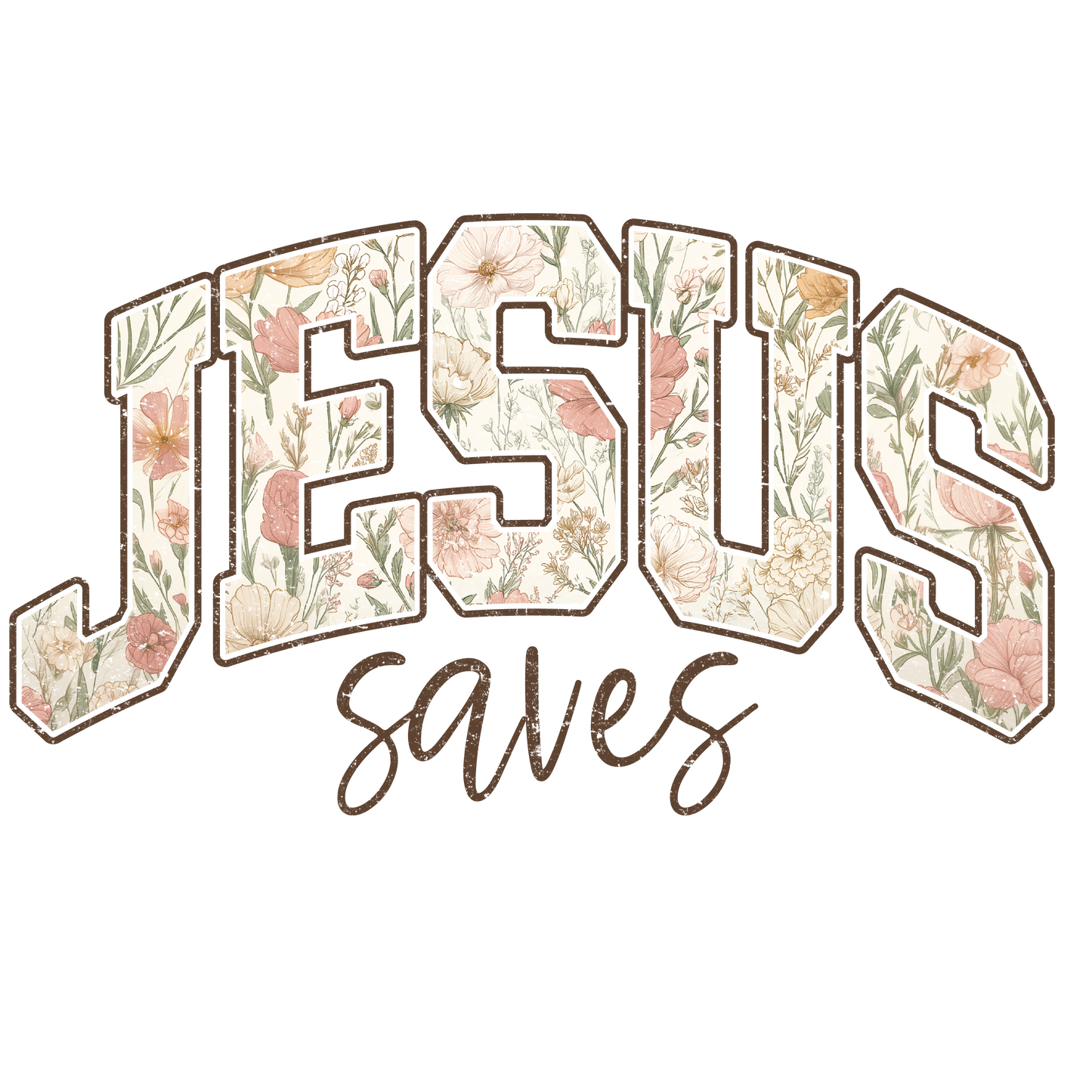 Jesus Saves Floral