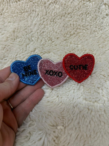 Three Heart Valentines Patch