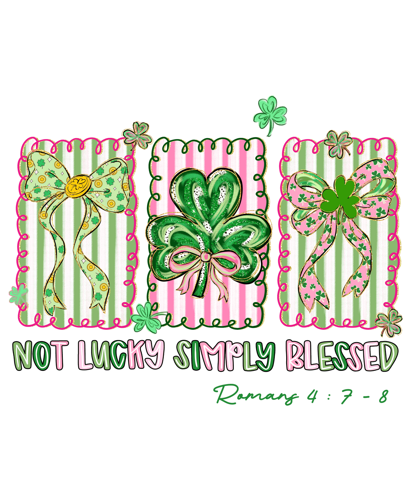 Not Lucky Simply Blessed Crouqette