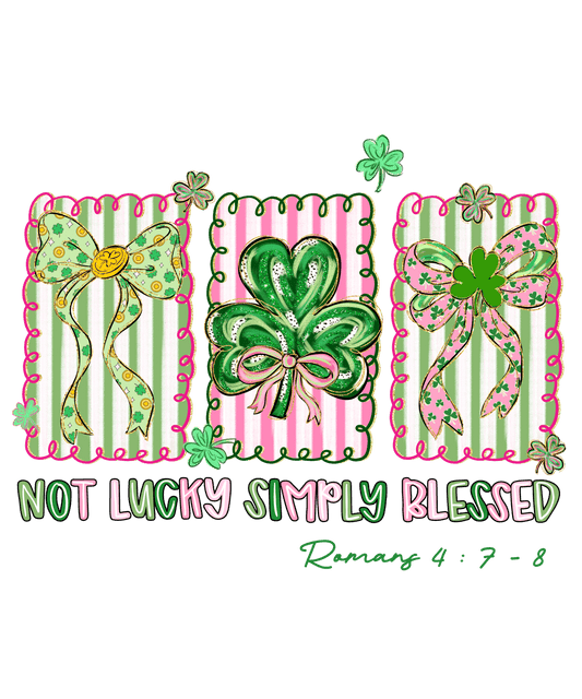 Not Lucky Simply Blessed Crouqette
