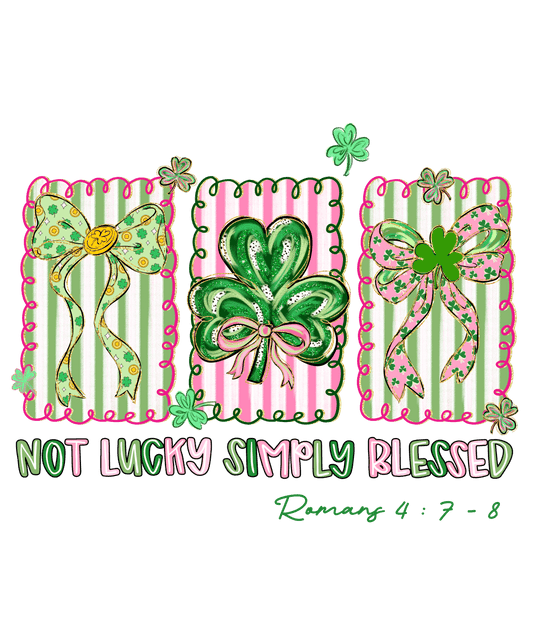 Not Lucky Simply Blessed Crouqette